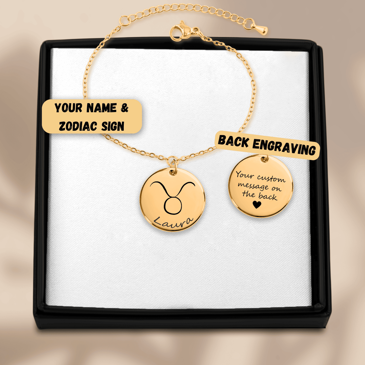 Personalized Zodiac Sign Bracelet