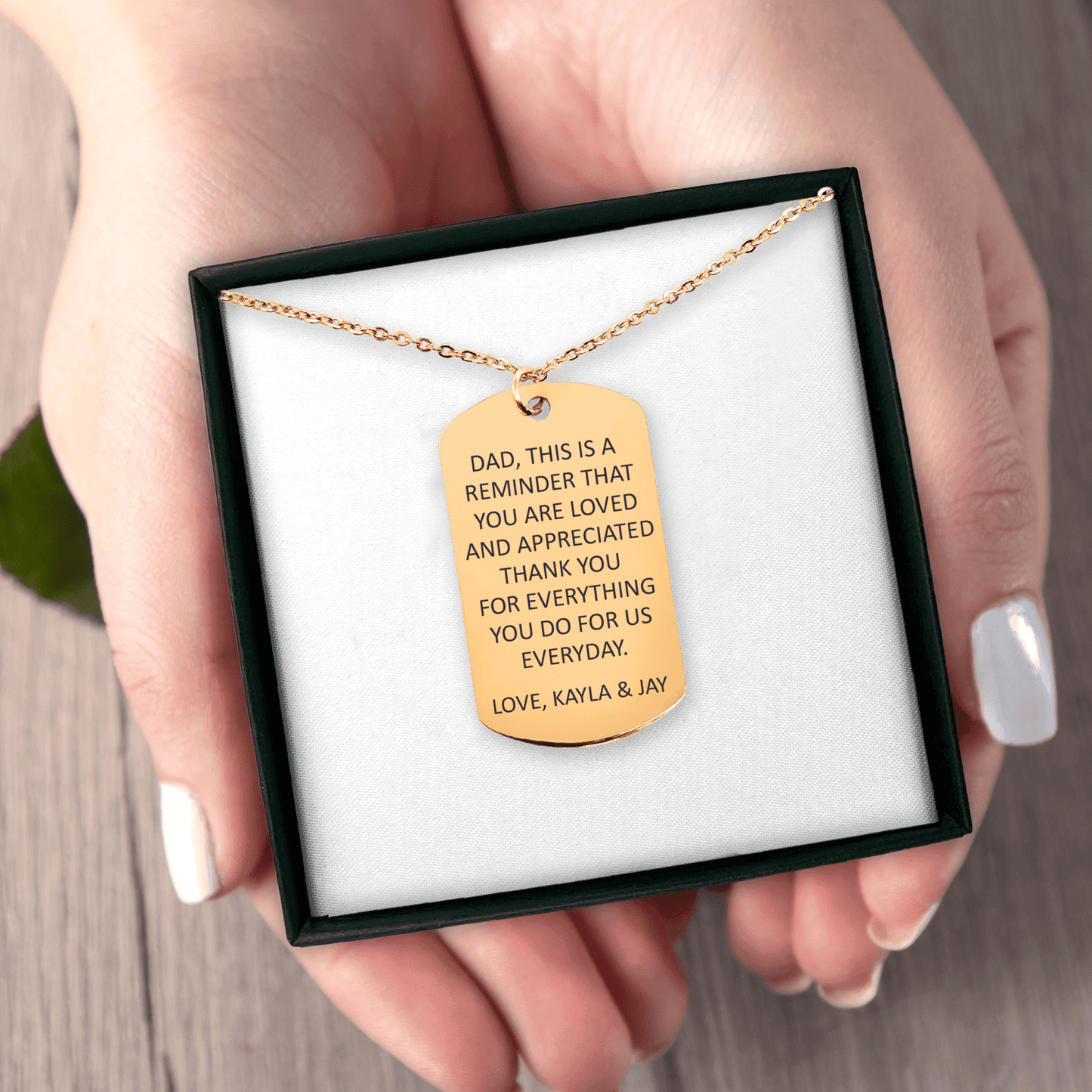 Custom Tag Necklace