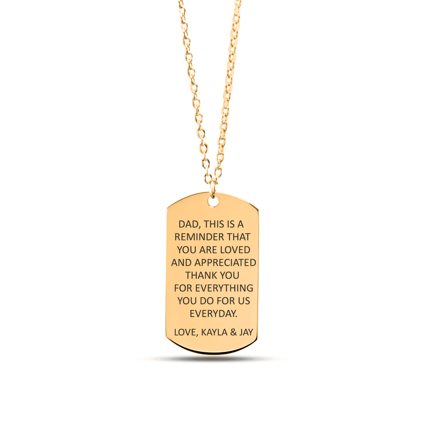 Custom Tag Necklace