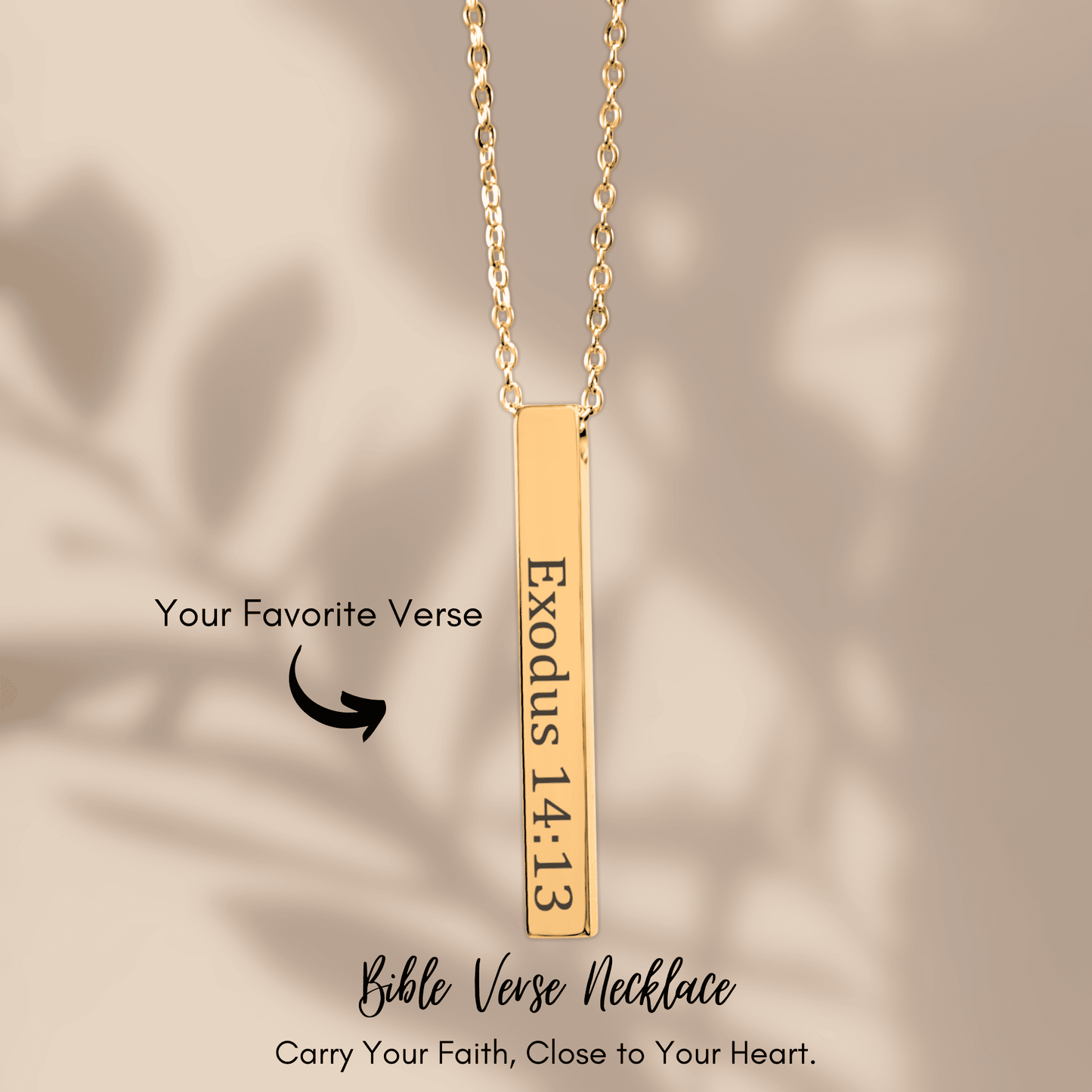 Personalized Bible Verse Necklace