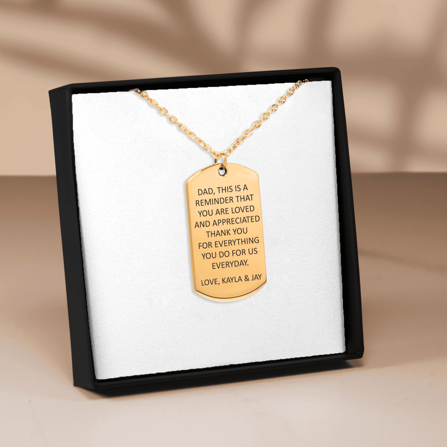 Custom Tag Necklace