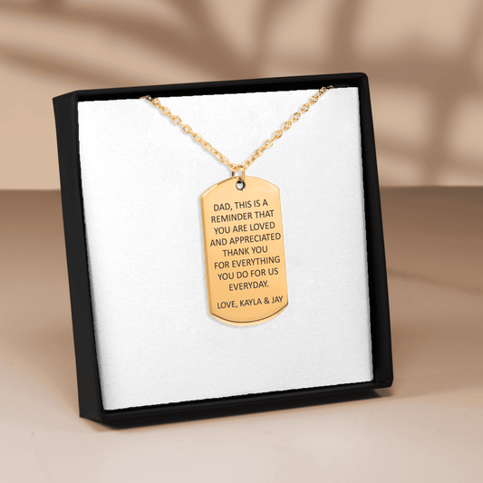 Custom Tag Necklace